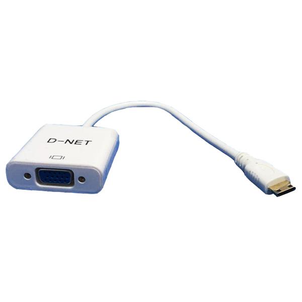 مبدل  MINI HDMI به VGA دی نت مدل D-03